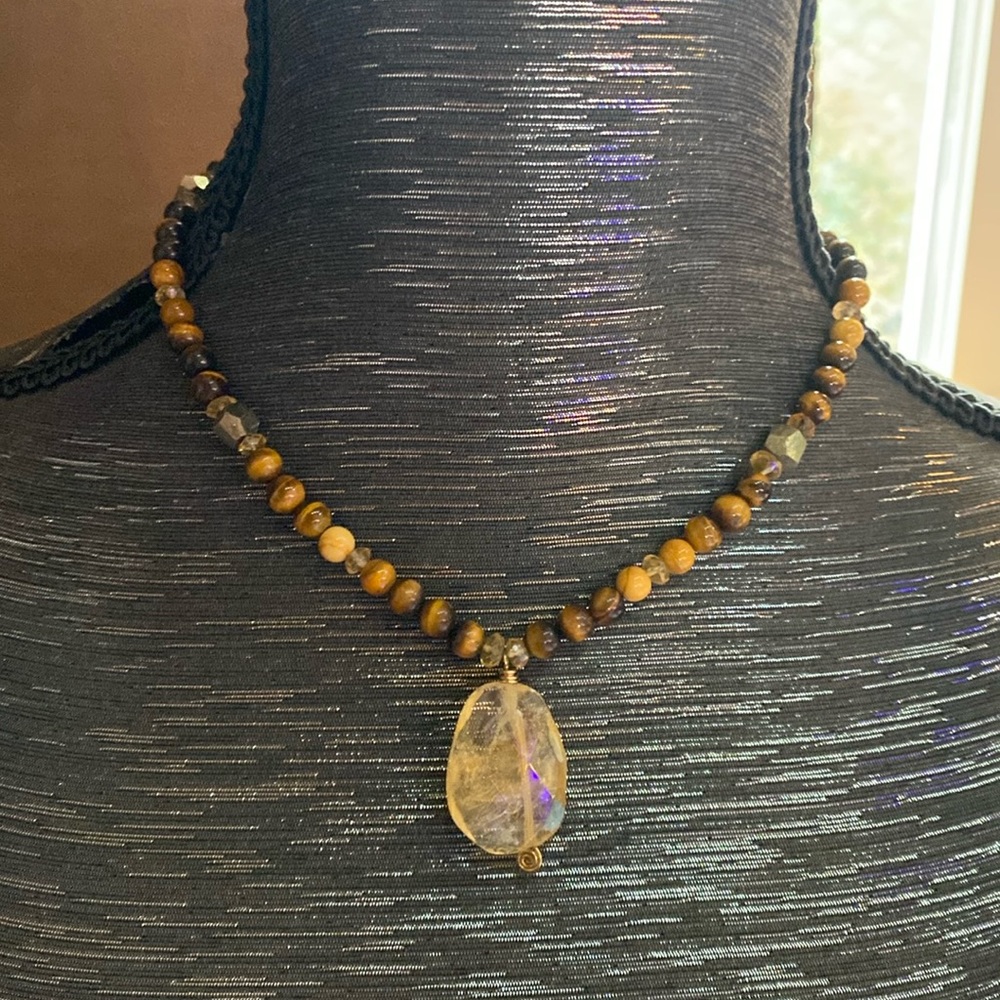 Energy Muse necklace. Multiple gemstones.